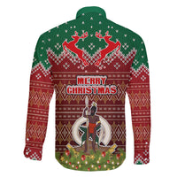 Vanuatu Christmas Family Matching Off Shoulder Maxi Dress and Hawaiian Shirt Pig Tusk Beautiful Merry Xmas Snowflake LT03 - Polynesian Pride