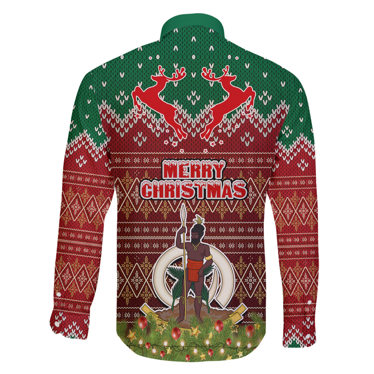 Vanuatu Christmas Family Matching Off Shoulder Short Dress and Hawaiian Shirt Pig Tusk Beautiful Merry Xmas Snowflake LT03 - Polynesian Pride