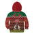 Vanuatu Christmas Kid Hoodie Pig Tusk Beautiful Merry Xmas Snowflake LT03 - Polynesian Pride