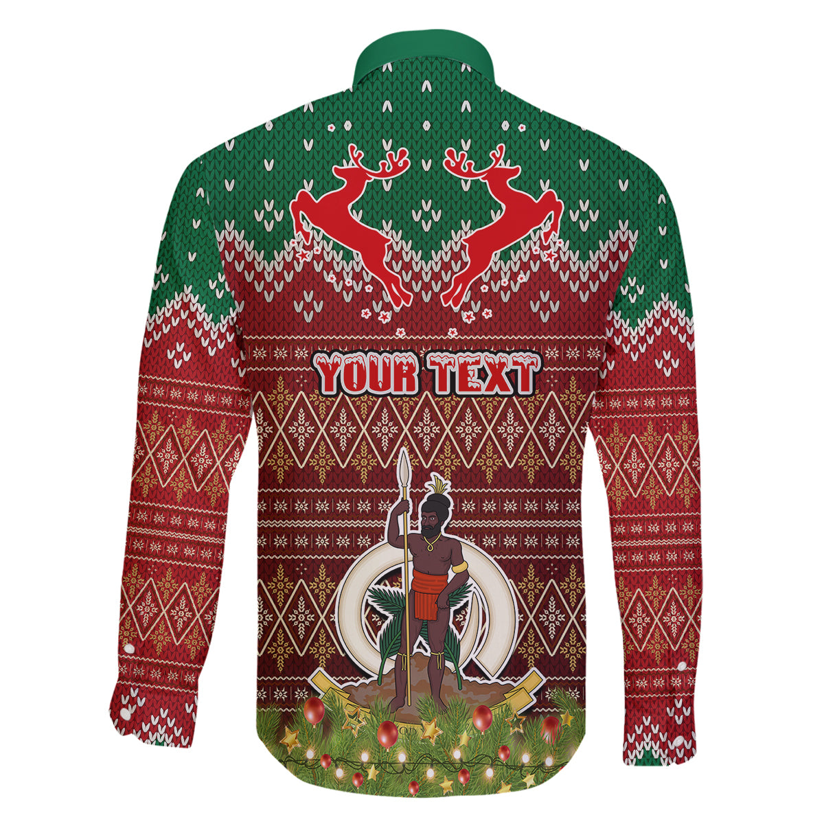 Personalised Vanuatu Christmas Family Matching Tank Maxi Dress and Hawaiian Shirt Pig Tusk Beautiful Merry Xmas Snowflake LT03 - Polynesian Pride