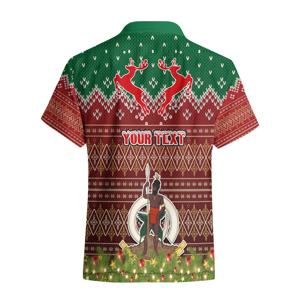 Personalised Vanuatu Christmas Hawaiian Shirt Pig Tusk Beautiful Merry Xmas Snowflake LT03 - Polynesian Pride