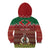 Personalised Vanuatu Christmas Kid Hoodie Pig Tusk Beautiful Merry Xmas Snowflake LT03 - Polynesian Pride