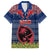 Guam Christmas Kid Hawaiian Shirt Chamorro Guam Tattoos Beautiful Merry Xmas Snowflake LT03 Kid Blue - Polynesian Pride