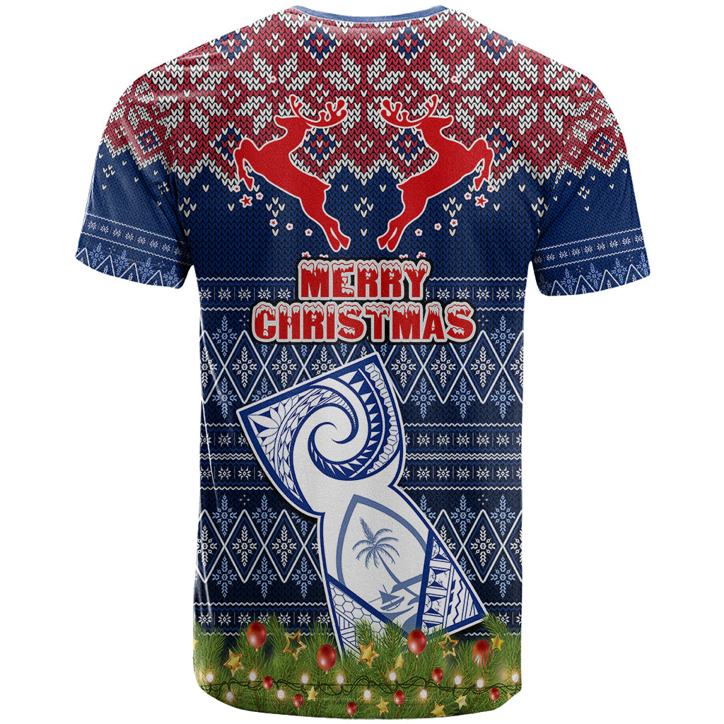 Guam Christmas T Shirt Chamorro Guam Tattoos Beautiful Merry Xmas Snowflake LT03 - Polynesian Pride