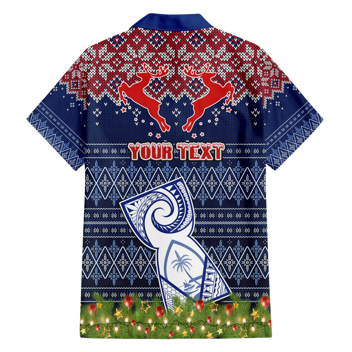 Personalised Guam Christmas Family Matching Summer Maxi Dress and Hawaiian Shirt Chamorro Guam Tattoos Beautiful Merry Xmas Snowflake LT03 - Polynesian Pride