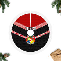 Tonga Tree Skirt Tonga Coat of Arms with Seamless Tapa Ngatu Pattern LT03 - Polynesian Pride