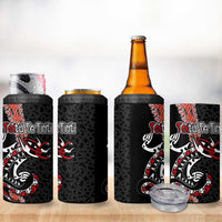 Aotearoa Toitu Te Tiriti 4 in 1 Can Cooler Tumbler Maori Taniwha Haka - Honour the Treaty