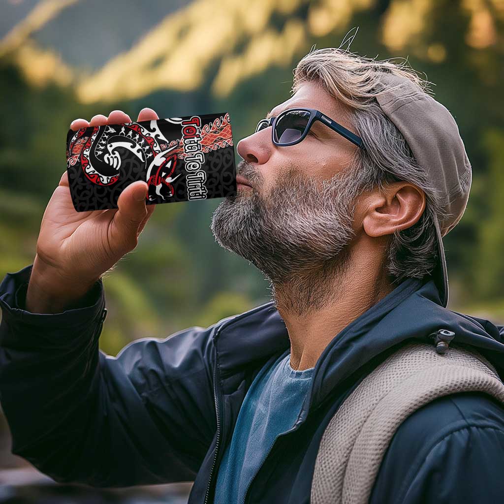 Aotearoa Toitu Te Tiriti 4 in 1 Can Cooler Tumbler Maori Taniwha Haka - Honour the Treaty