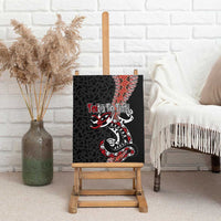 Aotearoa Toitu Te Tiriti Canvas Wall Art Maori Taniwha Haka - Honour the Treaty LT03