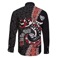 Aotearoa Toitu Te Tiriti Family Matching Short Sleeve Bodycon Dress and Hawaiian Shirt Maori Taniwha Haka - Honour the Treaty LT03