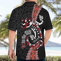 Aotearoa Toitu Te Tiriti Hawaiian Shirt Maori Taniwha Haka - Honour the Treaty LT03