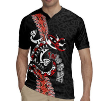 Aotearoa Toitu Te Tiriti Rugby Jersey Maori Taniwha Haka - Honour the Treaty LT03