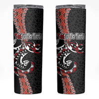 Aotearoa Toitu Te Tiriti Skinny Tumbler Maori Taniwha Haka - Honour the Treaty