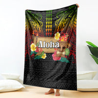 Hawaiian Elements and Polynesian Tattoo Blanket