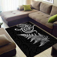 New Zealand Octopus Tattoo and Fern Area Rug Maori Pattern LT03 - Polynesian Pride
