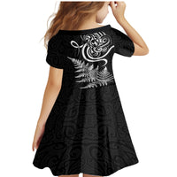 New Zealand Octopus Tattoo and Fern Family Matching Mermaid Dress and Hawaiian Shirt Maori Pattern