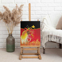 Papua New Guinea Independence Day Canvas Wall Art Happy Anniversary 50th Bird-of-paradise Melanesian Tattoos - Polynesian Pride