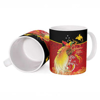 Papua New Guinea Independence Day Ceramic Mug Happy Anniversary 50th Bird-of-paradise Melanesian Tattoos - Polynesian Pride