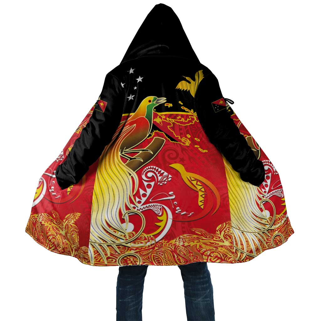 Papua New Guinea Independence Day Cloak Happy Anniversary 50th Bird-of-paradise Melanesian Tattoos - Polynesian Pride