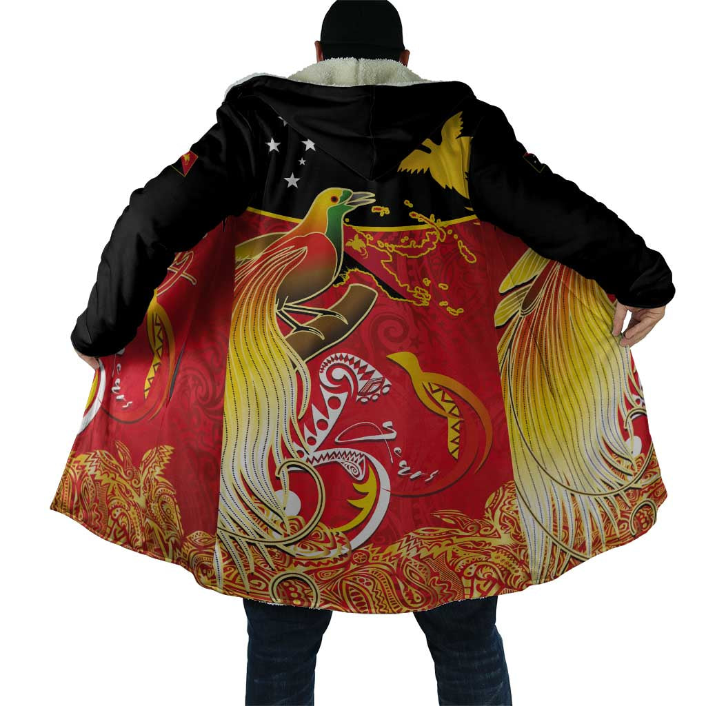 Papua New Guinea Independence Day Cloak Happy Anniversary 50th Bird-of-paradise Melanesian Tattoos - Polynesian Pride