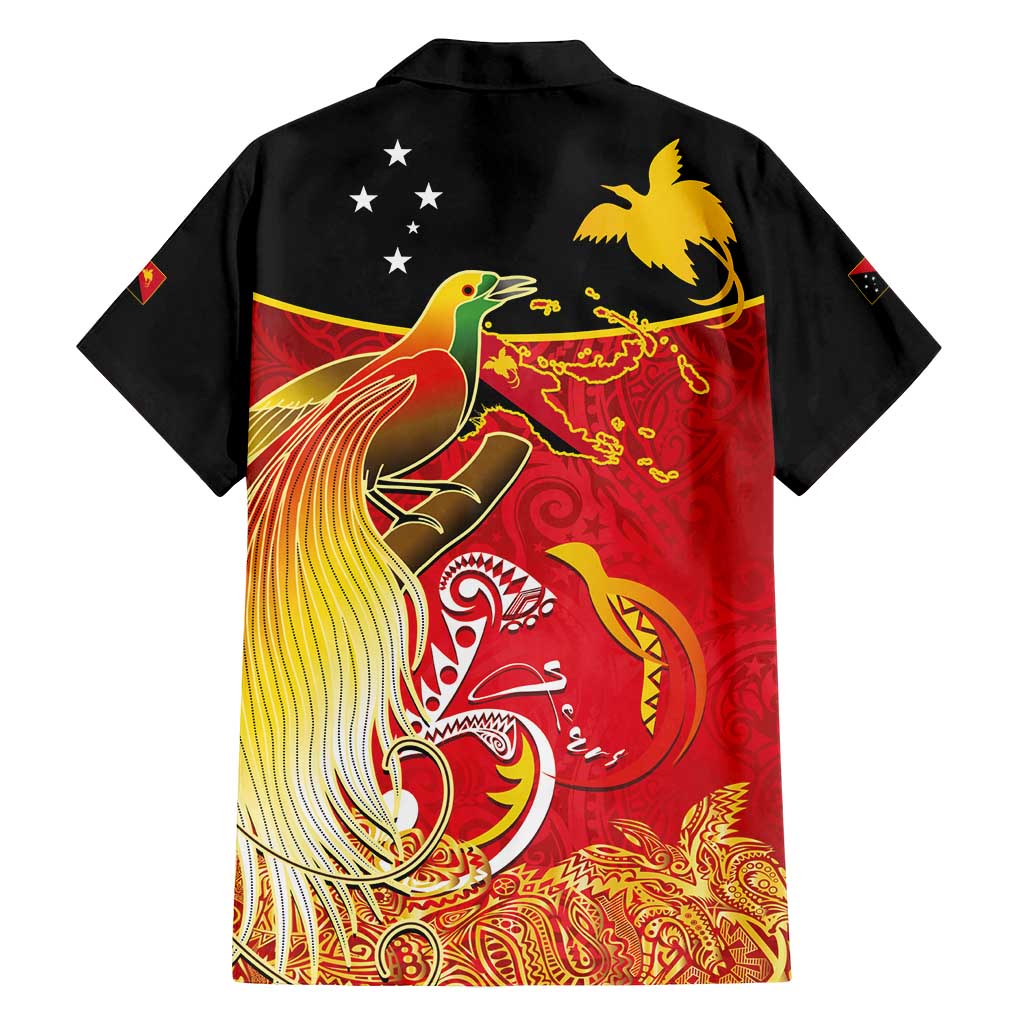 Papua New Guinea Independence Day Family Matching Long Sleeve Bodycon Dress and Hawaiian Shirt Happy Anniversary 50th Bird-of-paradise Melanesian Tattoos - Polynesian Pride