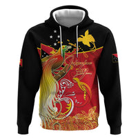 Papua New Guinea Independence Day Hoodie Happy Anniversary 50th Bird-of-paradise Melanesian Tattoos - Polynesian Pride