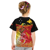 Papua New Guinea Independence Day Kid T Shirt Happy Anniversary 50th Bird-of-paradise Melanesian Tattoos - Polynesian Pride