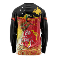 Papua New Guinea Independence Day Long Sleeve Shirt Happy Anniversary 50th Bird-of-paradise Melanesian Tattoos - Polynesian Pride