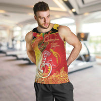 Papua New Guinea Independence Day Men Tank Top Happy Anniversary 50th Bird-of-paradise Melanesian Tattoos - Polynesian Pride