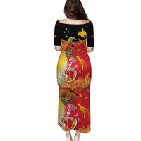 Papua New Guinea Independence Day Puletasi Happy Anniversary 50th Bird-of-paradise Melanesian Tattoos - Polynesian Pride