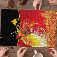 Papua New Guinea Independence Day Puzzle Happy Anniversary 50th Bird-of-paradise Melanesian Tattoos LT03 - Polynesian Pride