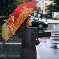 Papua New Guinea Independence Day Umbrella Happy Anniversary 50th Bird-of-paradise Melanesian Tattoos - Polynesian Pride