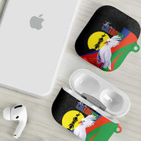 New Caledonia AirPods Case Kagu Bird and The Seal with Melanesian Culture - Polynesian Pride