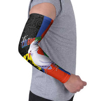 New Caledonia Arm Sleeves Kagu Bird and The Seal with Melanesian Culture - Polynesian Pride