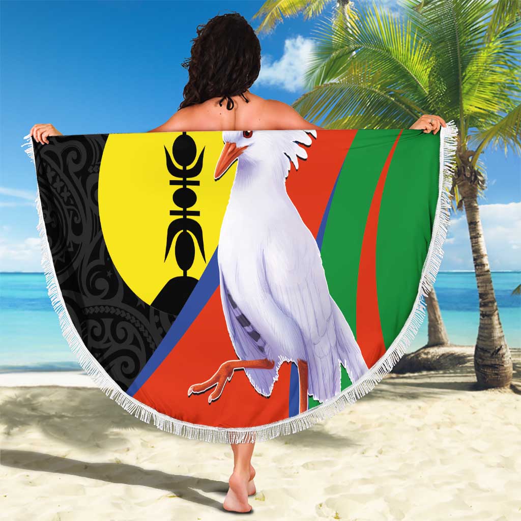New Caledonia Beach Blanket Kagu Bird and The Seal with Melanesian Culture - Polynesian Pride