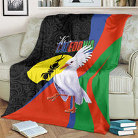 New Caledonia Blanket Kagu Bird and The Seal with Melanesian Culture - Polynesian Pride