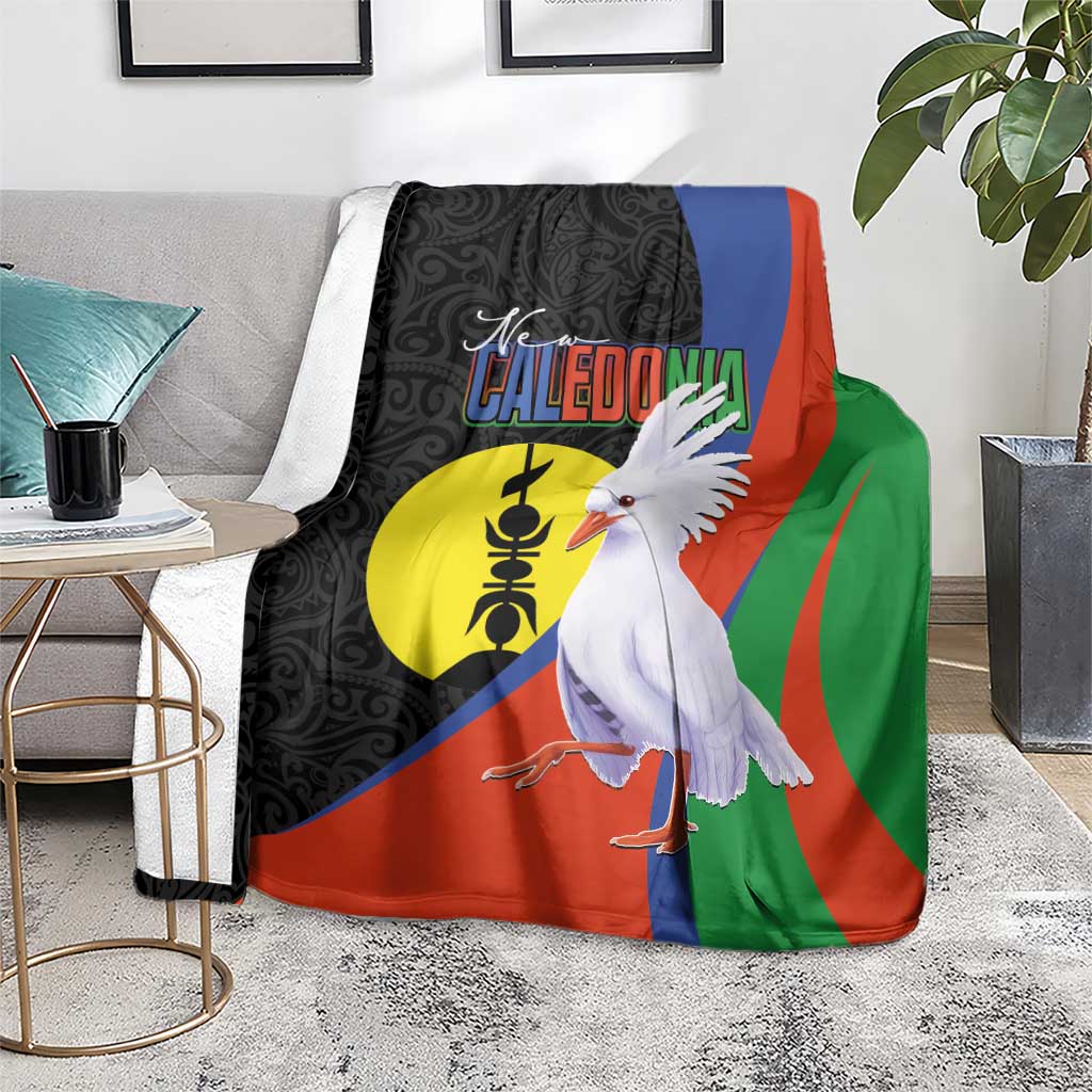New Caledonia Blanket Kagu Bird and The Seal with Melanesian Culture - Polynesian Pride
