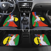 New Caledonia Car Mats Kagu Bird and The Seal with Melanesian Culture - Polynesian Pride