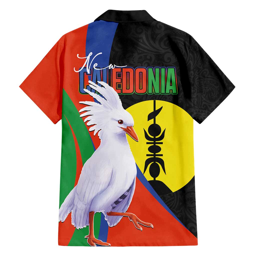 New Caledonia Family Matching Long Sleeve Bodycon Dress and Hawaiian Shirt Kagu Bird and The Seal with Melanesian Culture LT03 - Polynesian Pride
