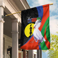 New Caledonia Garden Flag Kagu Bird and The Seal with Melanesian Culture - Polynesian Pride