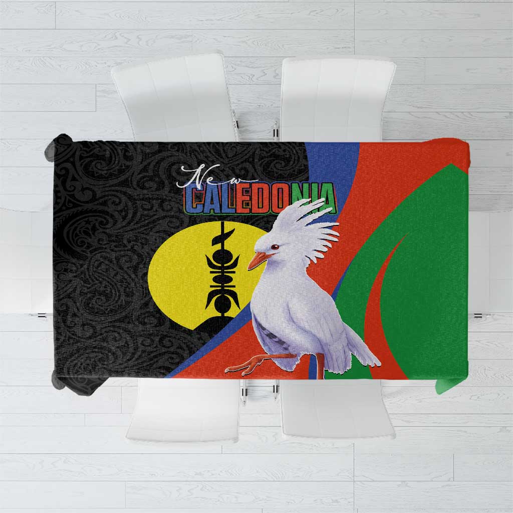 New Caledonia Tablecloth Kagu Bird and The Seal with Melanesian Culture - Polynesian Pride