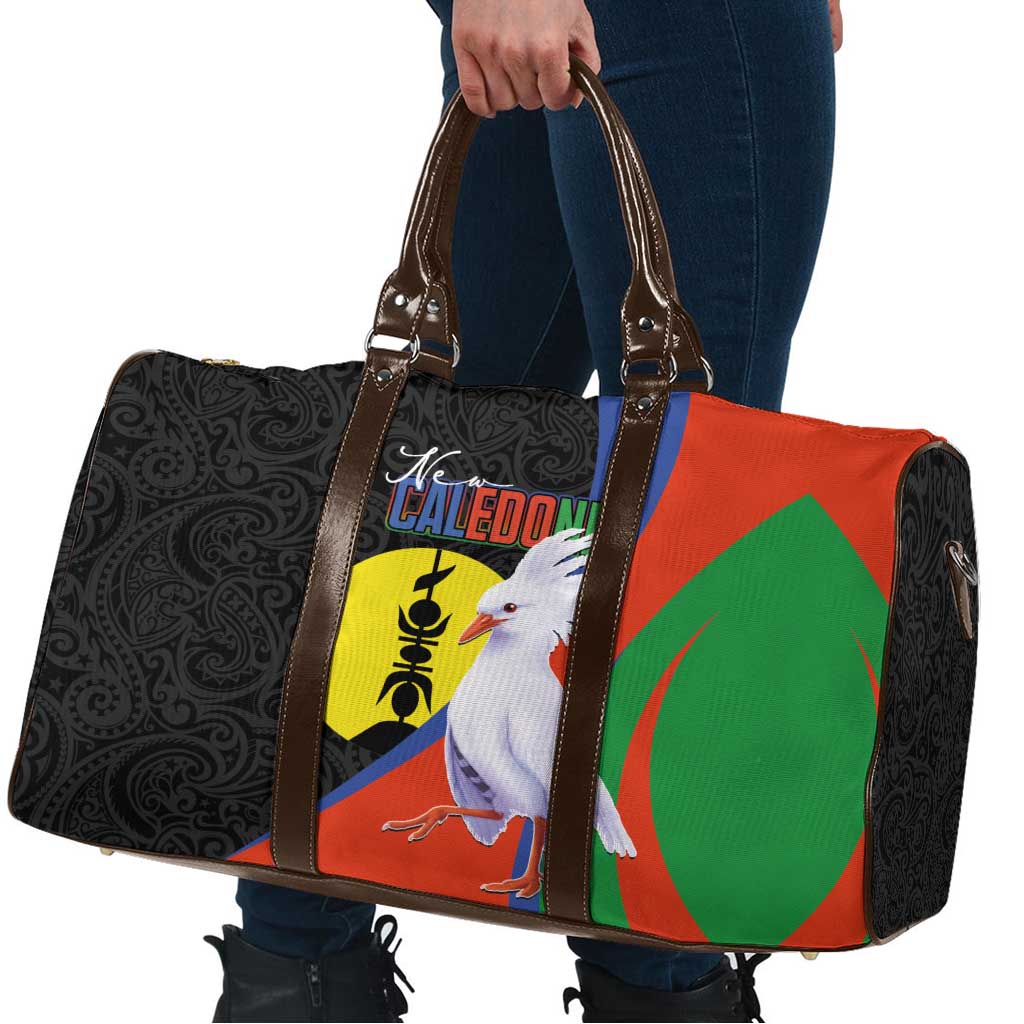 New Caledonia Travel Bag Kagu Bird and The Seal with Melanesian Culture - Polynesian Pride