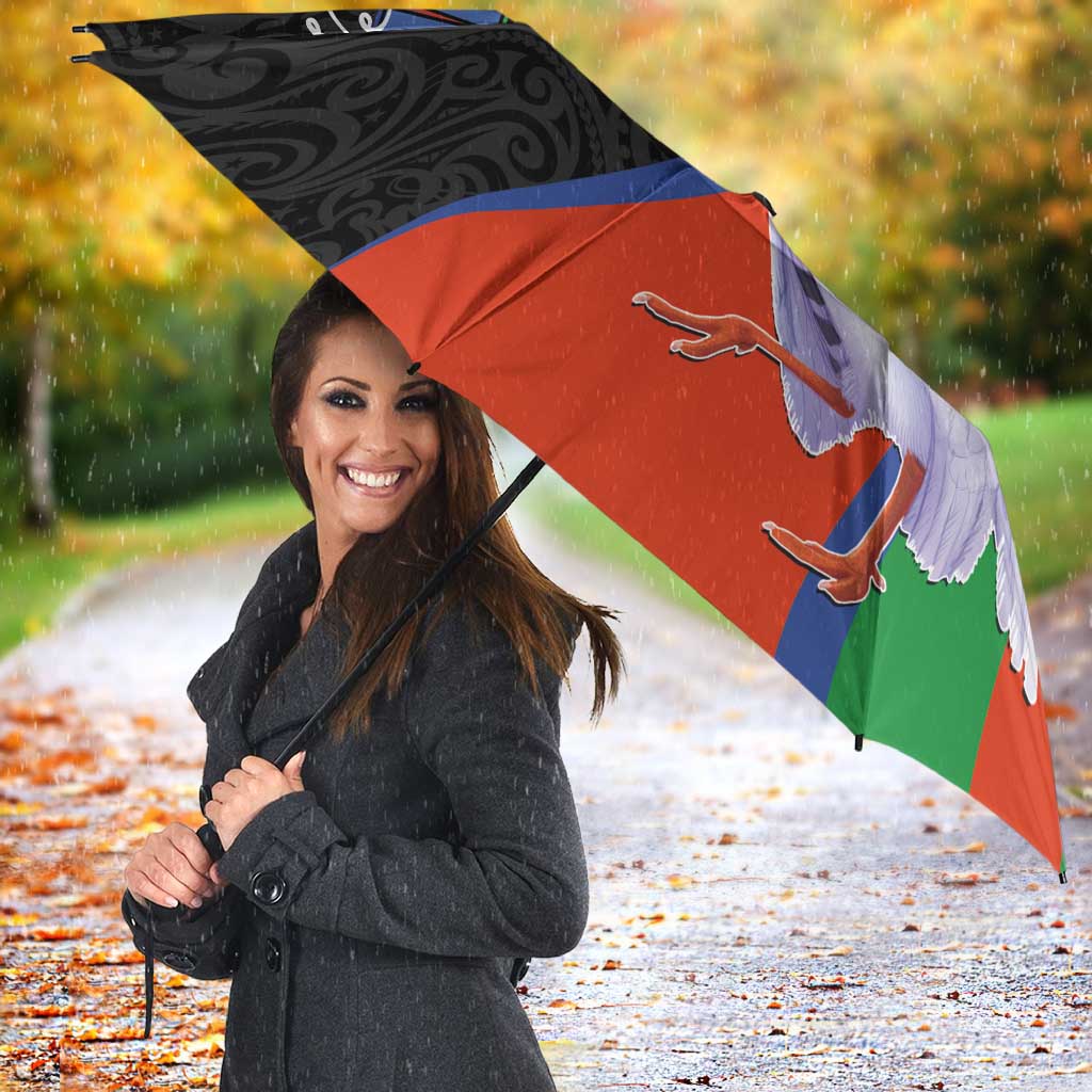 New Caledonia Umbrella Kagu Bird and The Seal with Melanesian Culture - Polynesian Pride