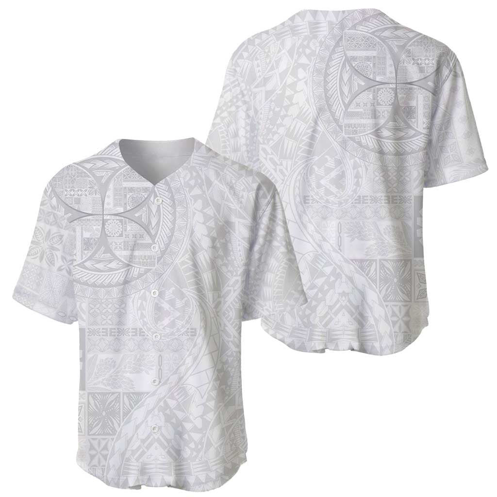 Samoan Culture-Lotu Tamaiti Baseball Jersey Siapo and Polynesian Art Tattoos - Polynesian Pride