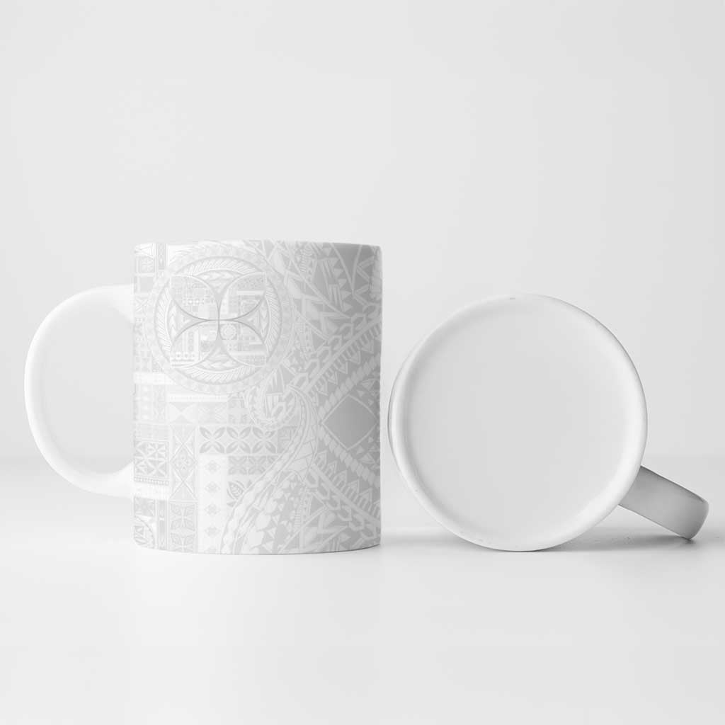 Samoan Culture-Lotu Tamaiti Ceramic Mug Siapo and Polynesian Art Tattoos - Polynesian Pride
