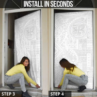 Samoan Culture-Lotu Tamaiti Door Cover Siapo and Polynesian Art Tattoos - Polynesian Pride