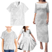 Samoan Culture-Lotu Tamaiti Family Matching Puletasi and Hawaiian Shirt Siapo and Polynesian Art Tattoos LT03 - Polynesian Pride