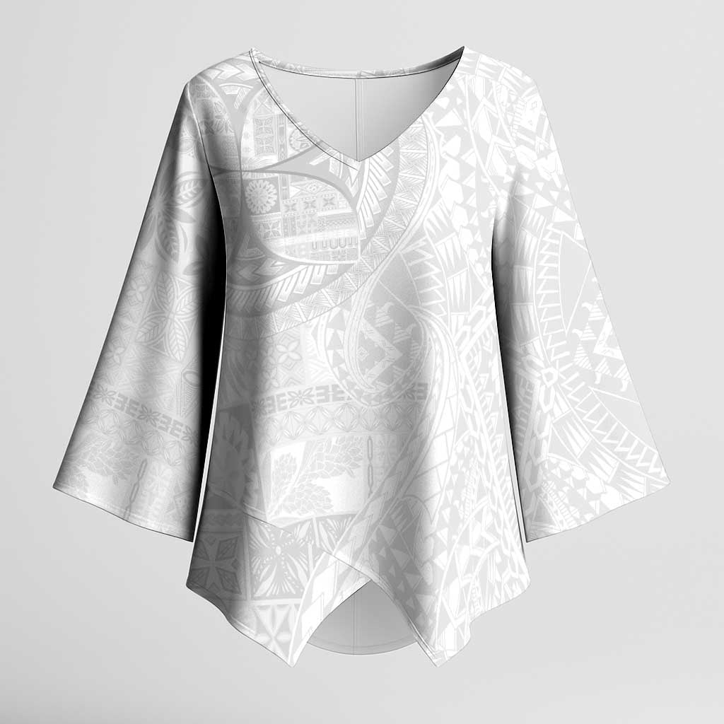 Samoan Culture-Lotu Tamaiti Kimono Sleeve Blouse Siapo and Polynesian Art Tattoos - Polynesian Pride