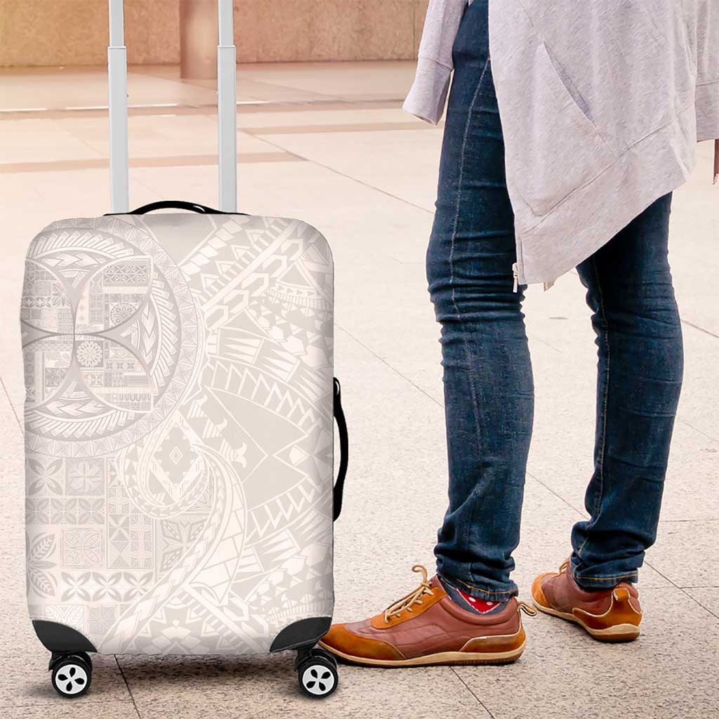 Samoan Culture-Lotu Tamaiti Luggage Cover Siapo and Polynesian Art Tattoos - Polynesian Pride