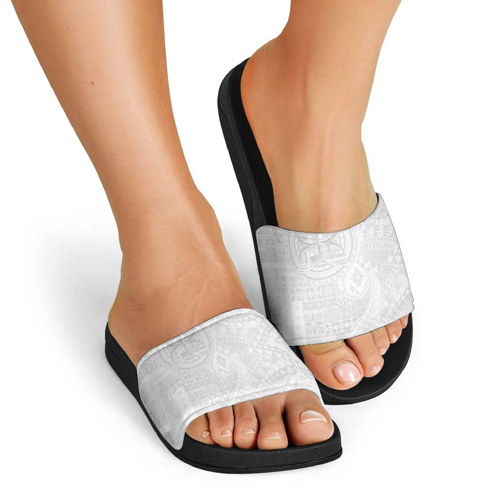 Samoan Culture-Lotu Tamaiti Slide Sandals Siapo and Polynesian Art Tattoos - Polynesian Pride